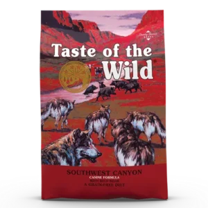 טייסט אוף דה ווילד סאוטווסט: מזון לכלבים – חזיר בר טרי - גדול Taste Of The Wild Southwest Canyon Canine Formula with Wild Boar