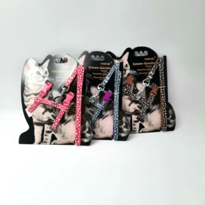 סט רתמה ורצועה לחתול