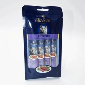 Elizacat אליזקט 60 גרם חטיף שלוקים לחתול בטעם סלמון